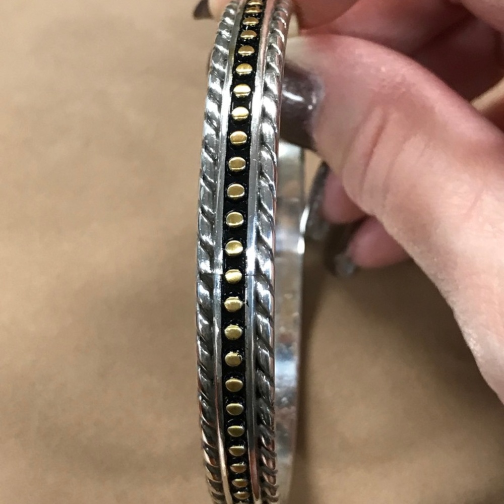 Brighton 2 tone bangle bracelet